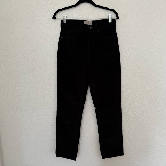 The Cheeky Straight Corduroy Pant (Ankle) - Black - Picture 4 of 8